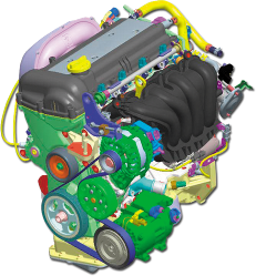 Внешняя скоростная характеристика двигателя g4fc