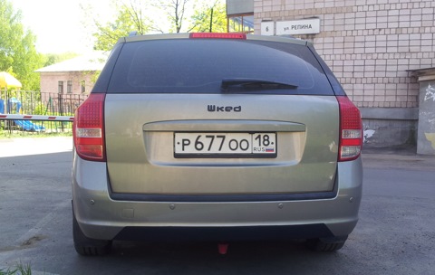 как снять задний бампер киа сид 2008